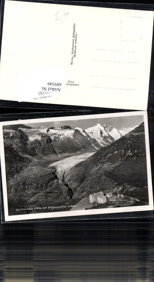 689349 Grossglockner Glocknerhaus b. Heiligenblut Pasterze Gletscher
