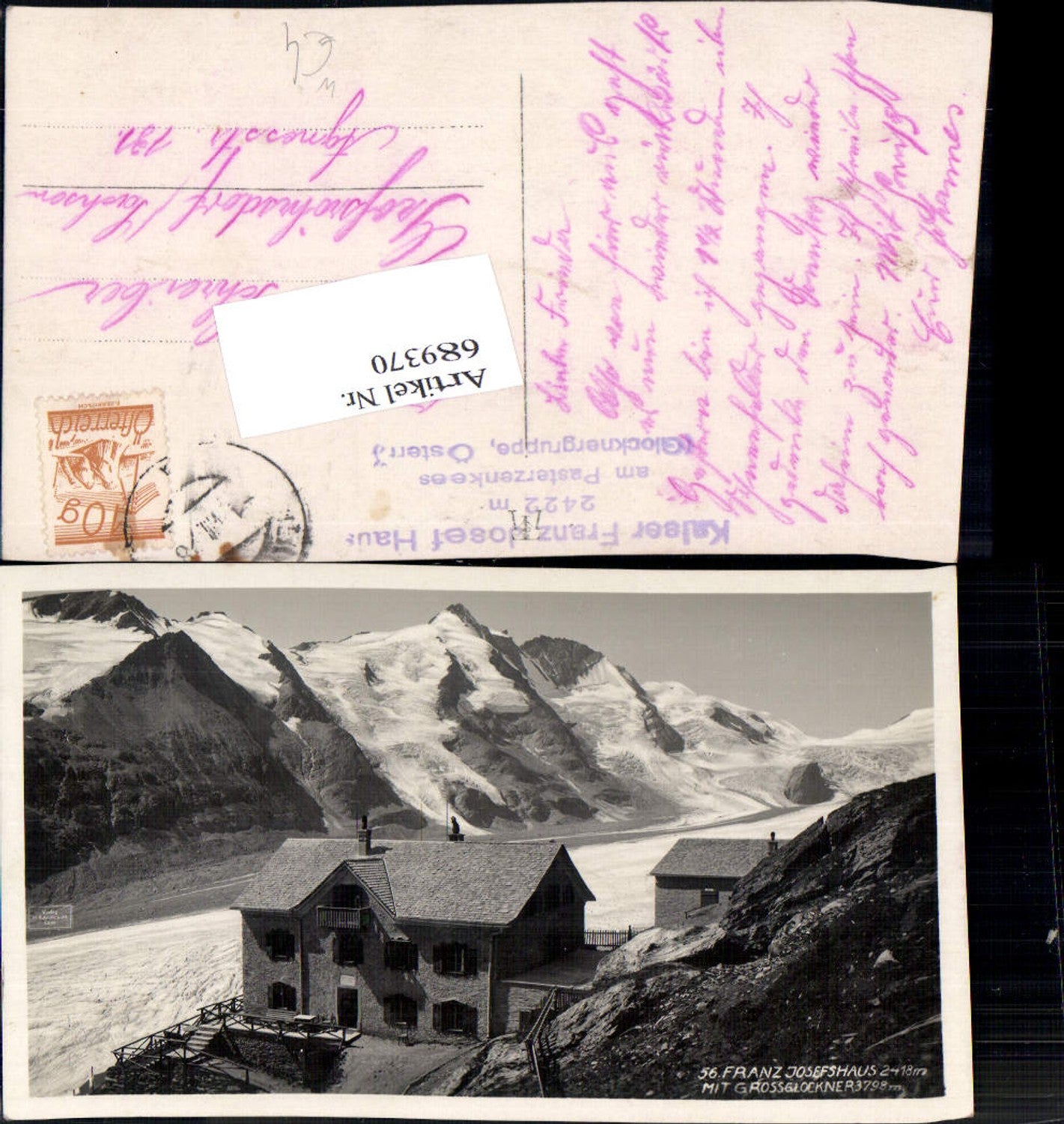 689370 Grossglockner Kaiser Franzjosef Haus Johannisberg