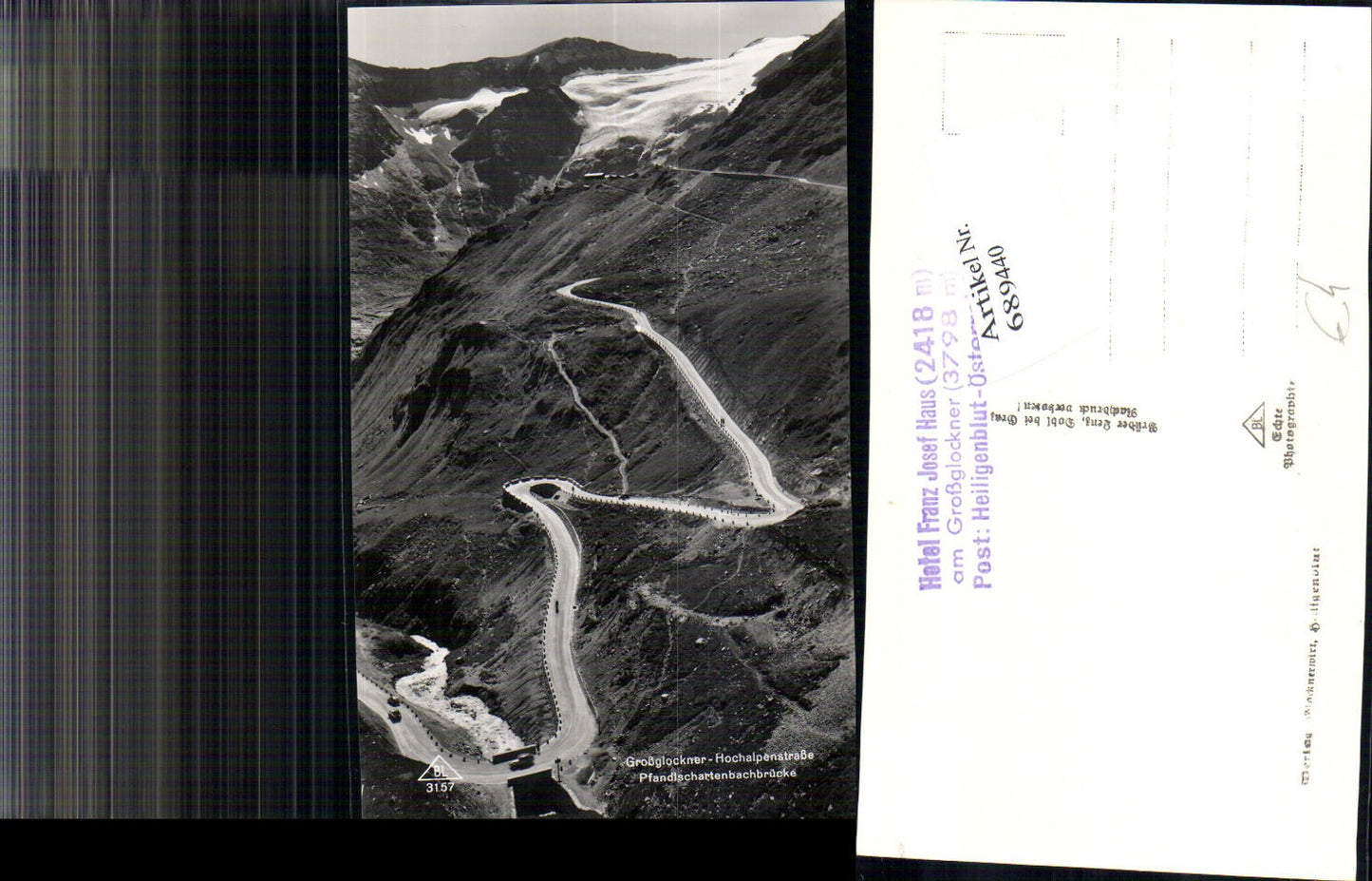 689440 Grossglockner Hochalpenstrasse Heiligenblut Pfandlschartenbachbrücke