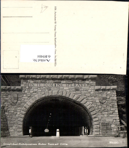 689484 Grossglockner Hochalpenstrasse Heiligenblut Hochtor Tunnel