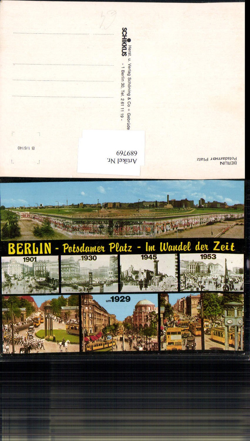 689769 Berlin Potsdamer Platz im Wandel der Zeit