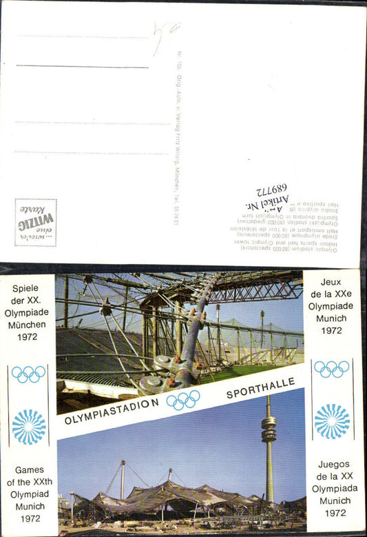 689772 München Olympia 1972 Olympische Spiele