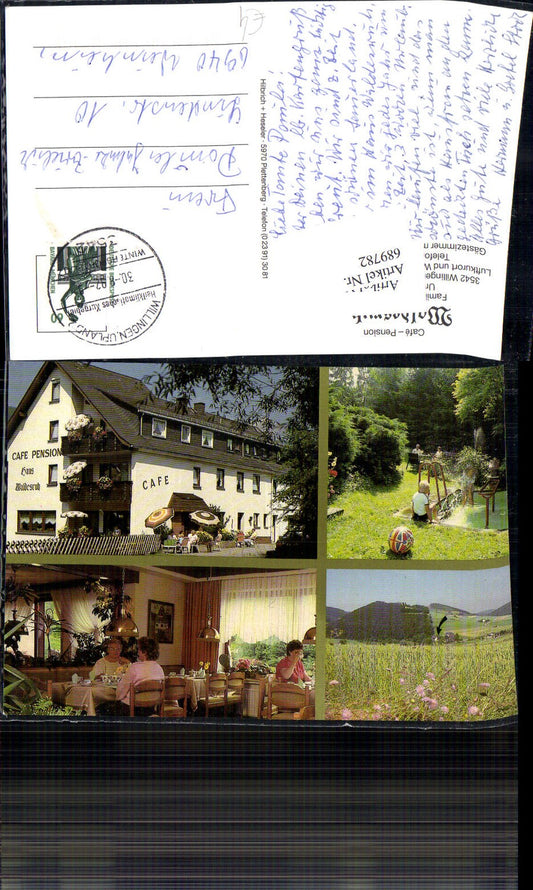 689782 Willingen Schwalefeld Sauerland Cafe Pension Waldesruh Upland
