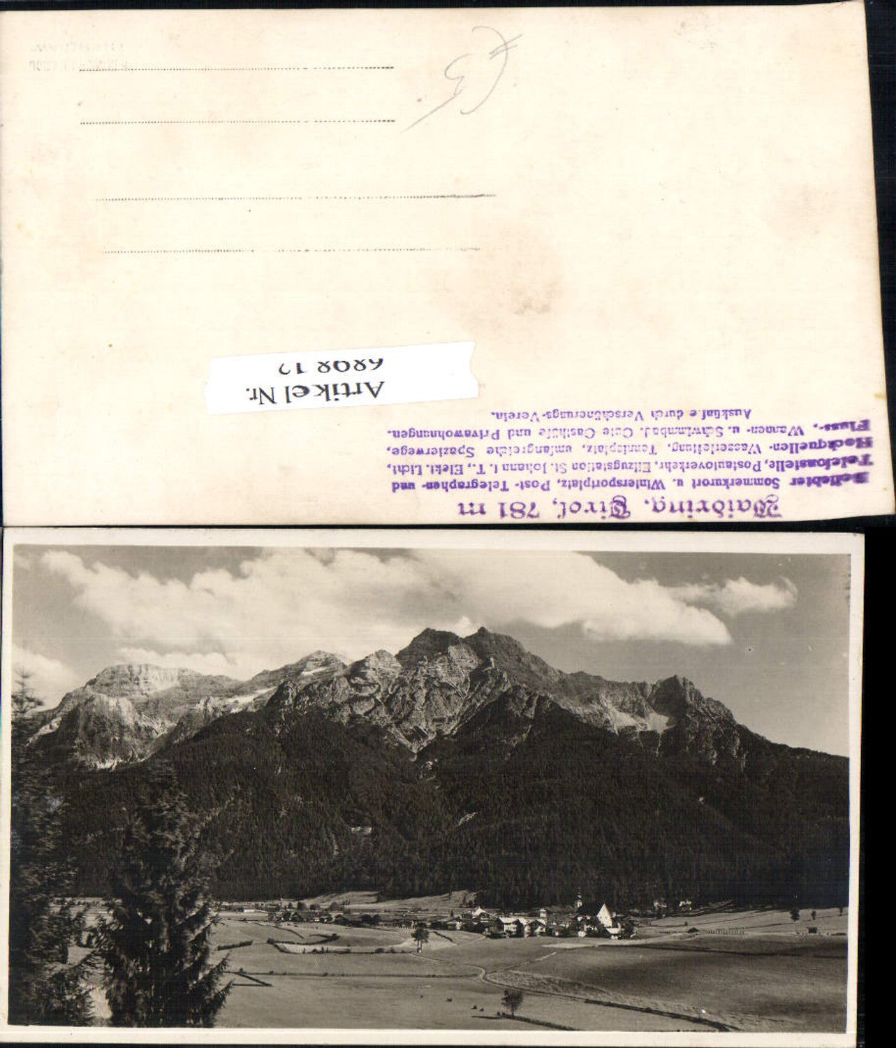 Alte Ansichtskarte – Old Postcard
