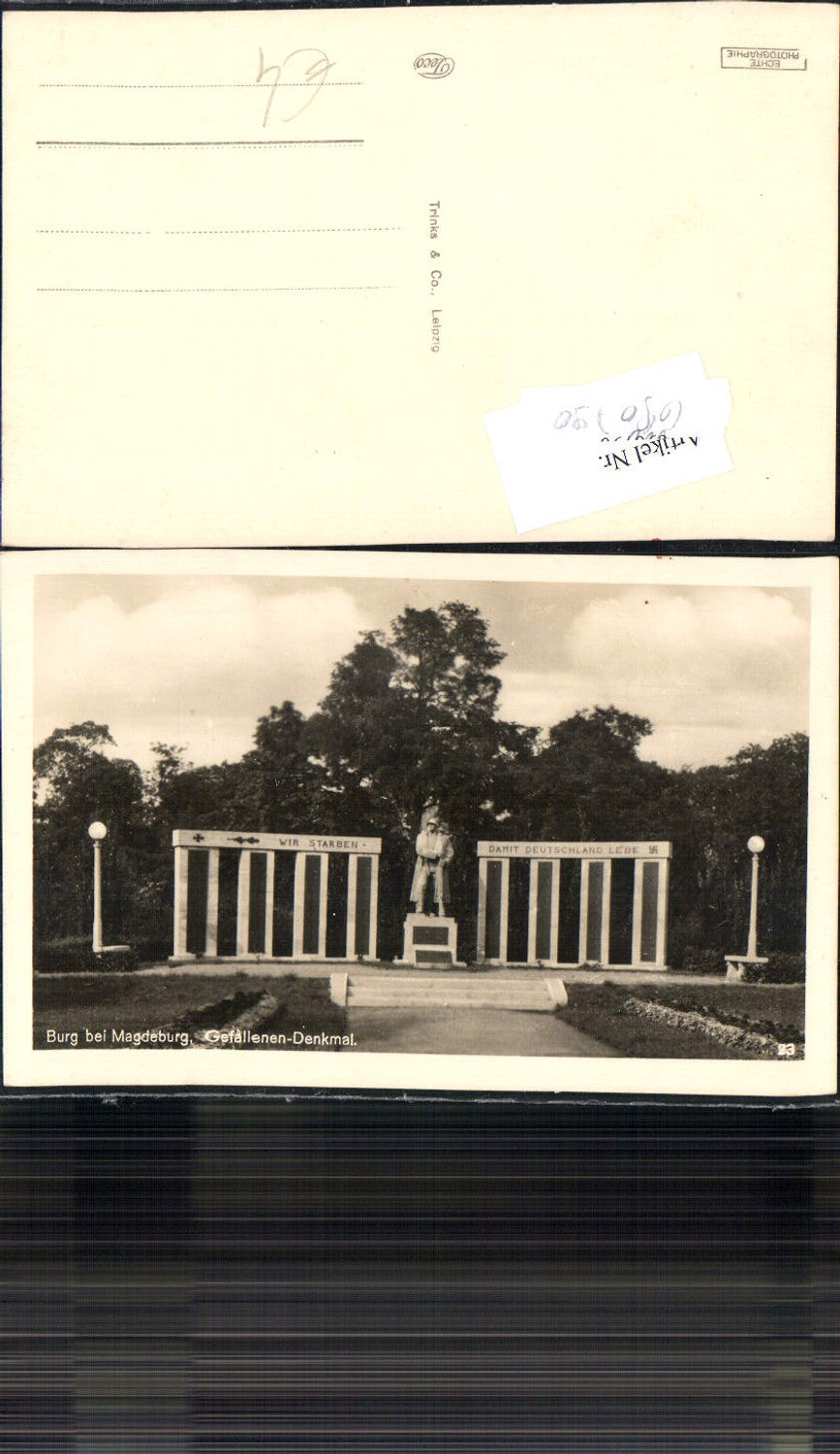 690790 Burg bei Magdeburg Gefallenen Denkmal