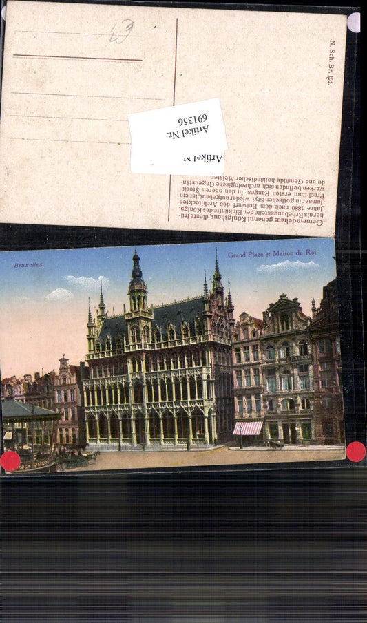 691356 Belgium Brüssel Bruxelles Grand Place et Maison du Roi