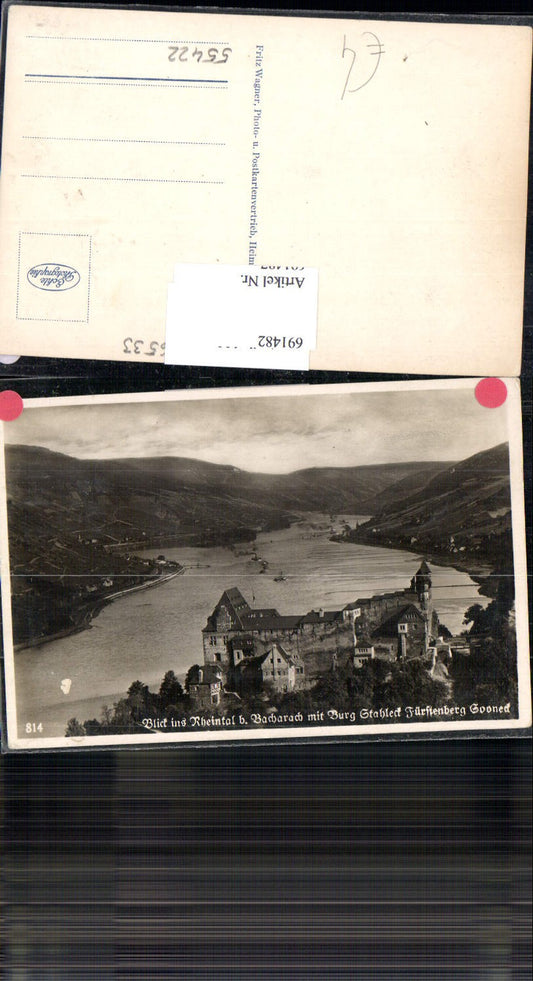 691482 Rheintal bei Bacharach Burg Stahleck Fürstenberg Sooneck