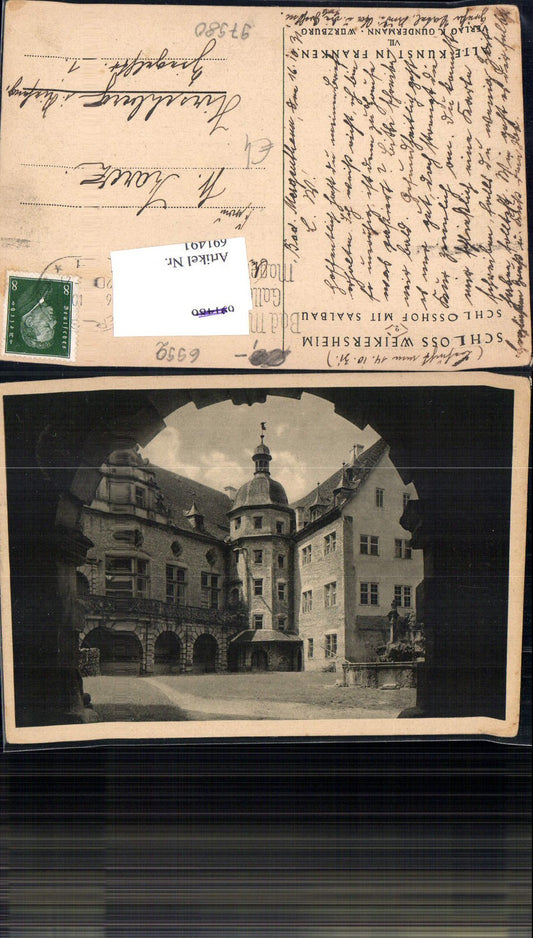691491 Weikersheim Castle, Castle Courtyard, Hall Building, Hirschberg, Giant Mountains