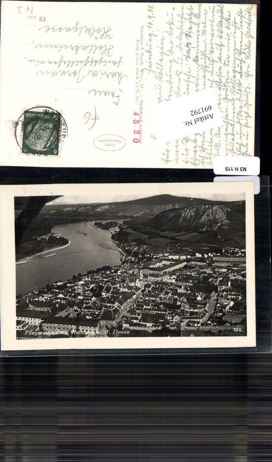 691792 Luftbild Fliegeraufnahme Hainburg an der Donau