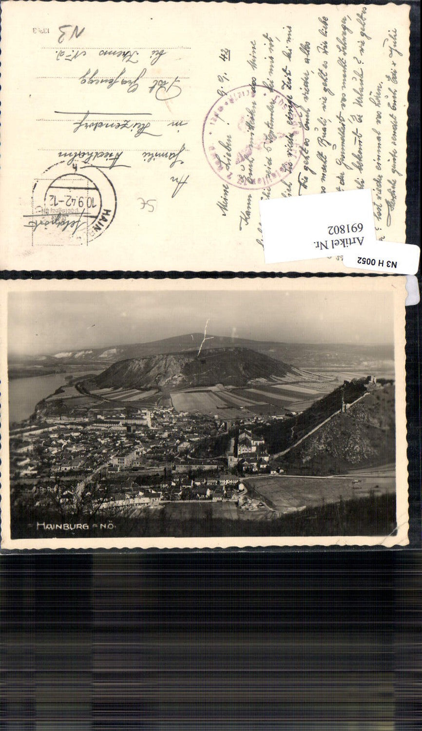 691802 Hainburg an der Donau Feldpost n. Grafenegg