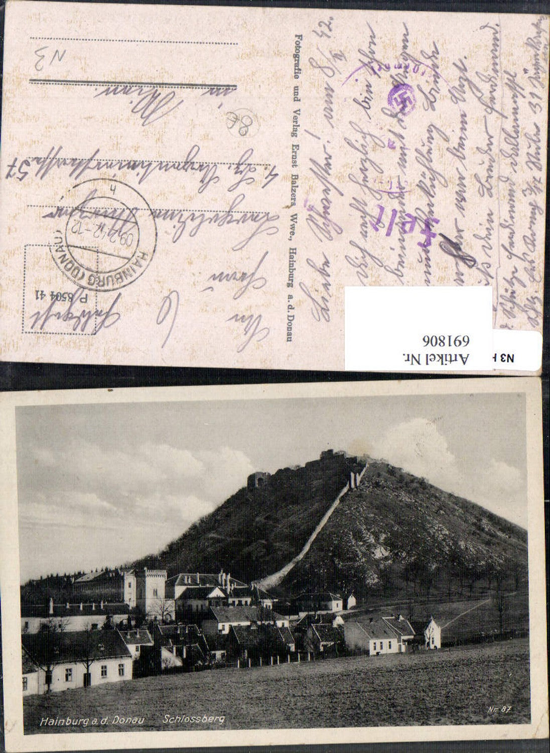 691806 Hainburg an der Donau Feldpost