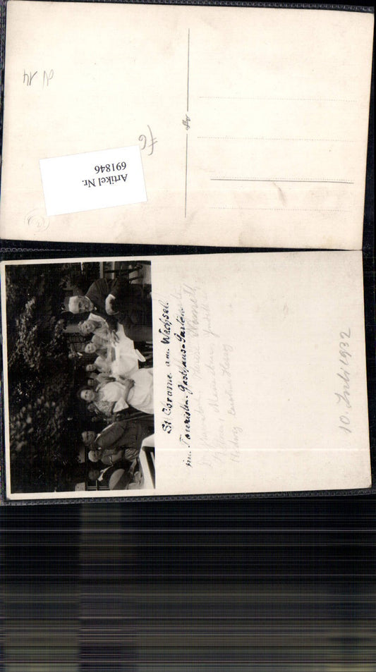 691846 St. Corona bei Kirchberg am Wechsel Touristen Gasthaus Garten 1932