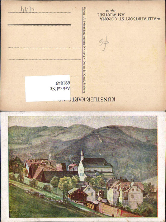 691849 Künstler AK Andreas Ruep St. Corona bei Kirchberg am Wechsel
