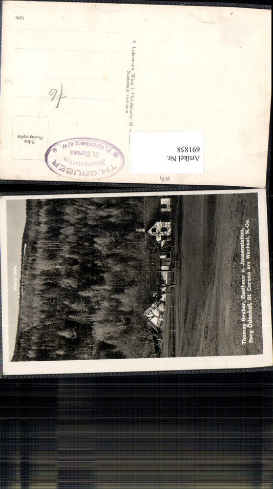 691858 St. Corona bei Kirchberg am Wechsel Ödenhof Gasthaus