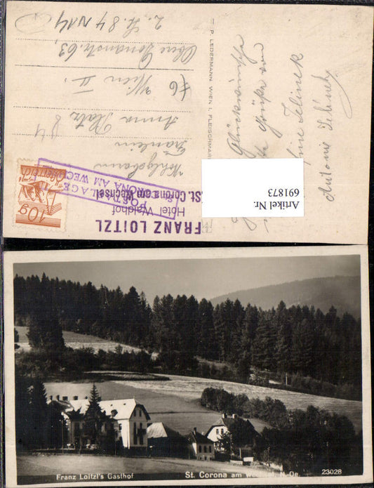 691873 St. Corona bei Kirchberg am Wechsel Franz Loitzl`s Gasthof
