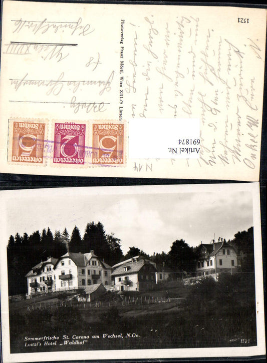 691874 St. Corona bei Kirchberg am Wechsel Loitzl`s Hotel Waldhof