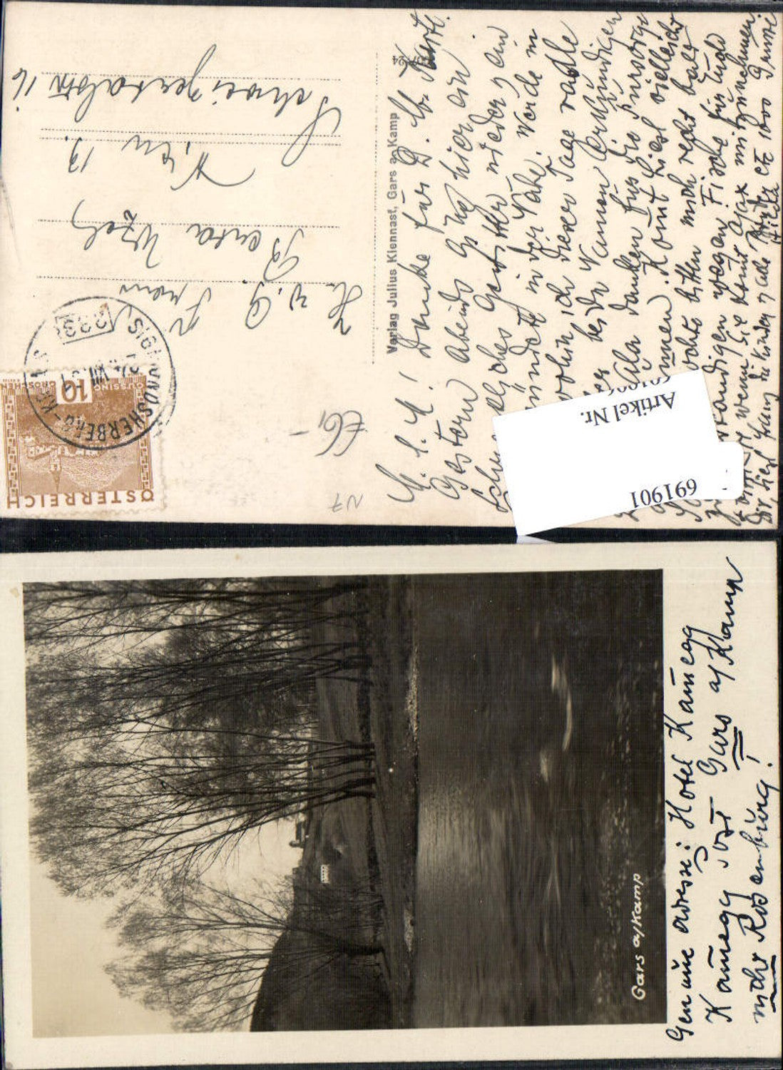 691901 Gars Thunau am Kamp seltene Partie Bahnpost Zug Sigmundsherberg - Krems Zug 233