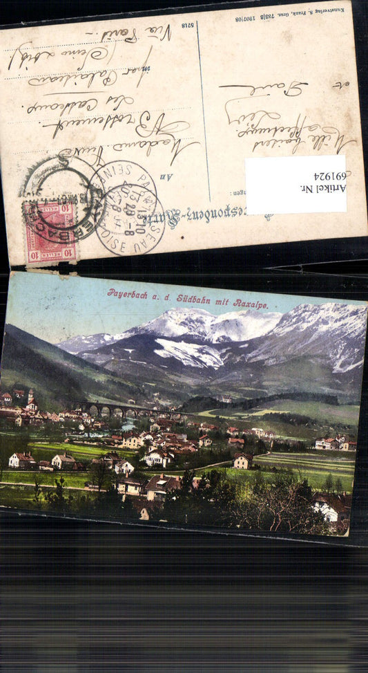 691924 Payerbach an der Rax Südbahn 1907