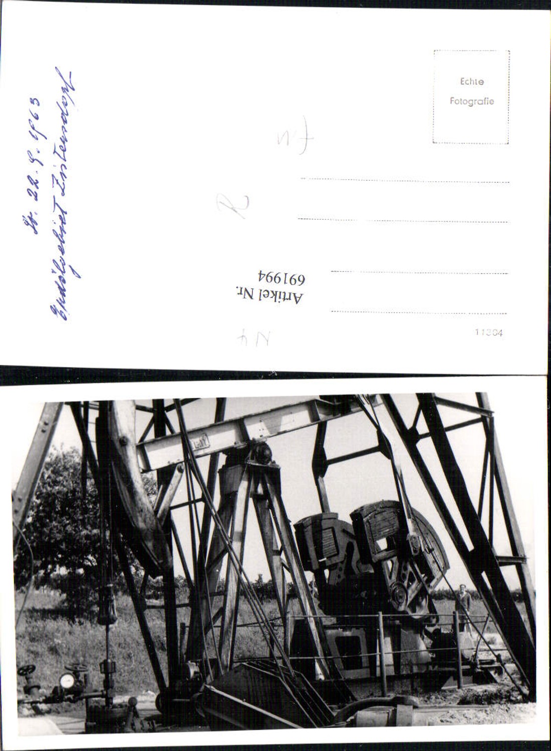 691994 seltene Foto-AK Zistersdorf Erdölgebiet Erdöl Öl Bohrungen