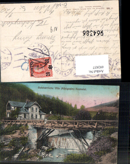 692437 Kremstal Gutsherrliche Villa Königsalm Senftenberg b. Krems