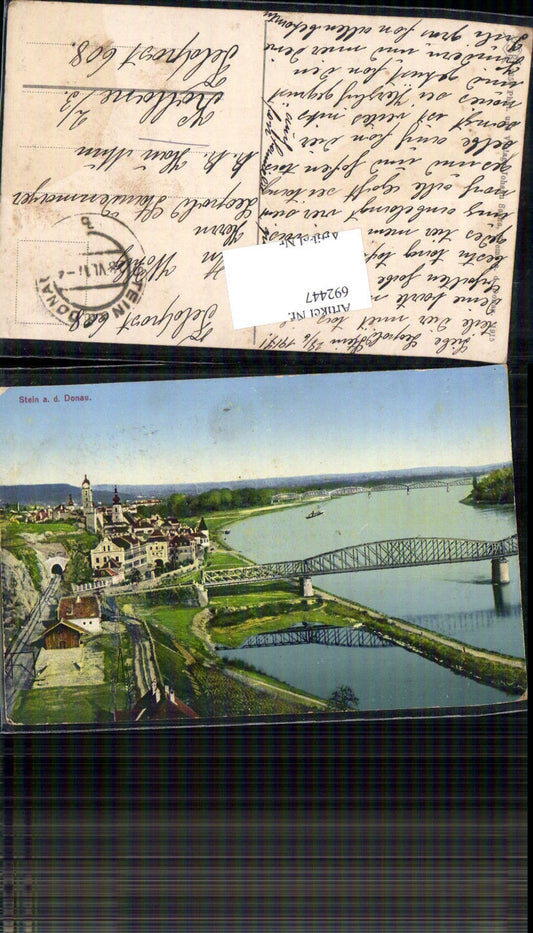 692447 Stein an der Donau bei Krems Brücke Feldpost Kallone