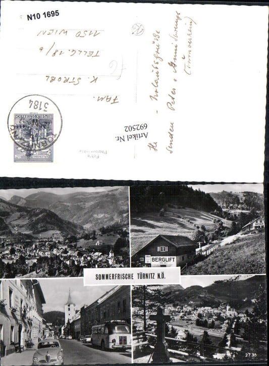 692502 Türnitz Bus Autobus Postbus  Berglift