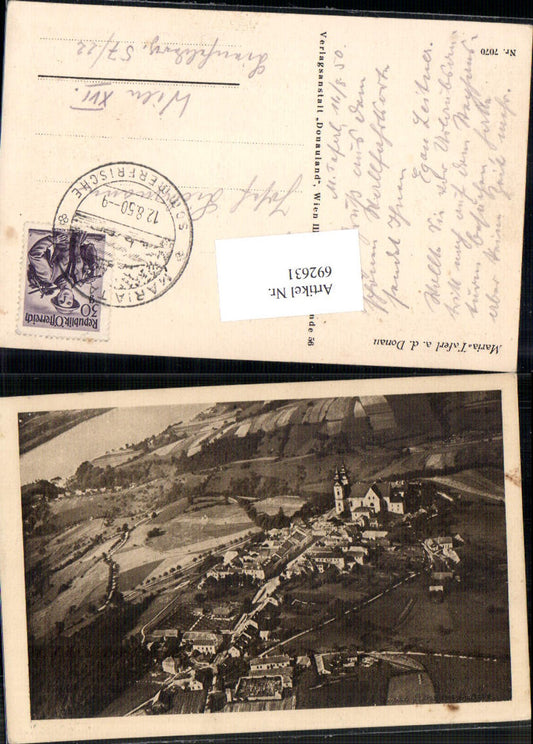 692631 Marbach Maria Taferl an der Donau Luftbild Fliegeraufnahme