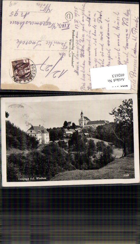 692633 Maria Langegg Bergern im Dunkelsteinerwald Wachau