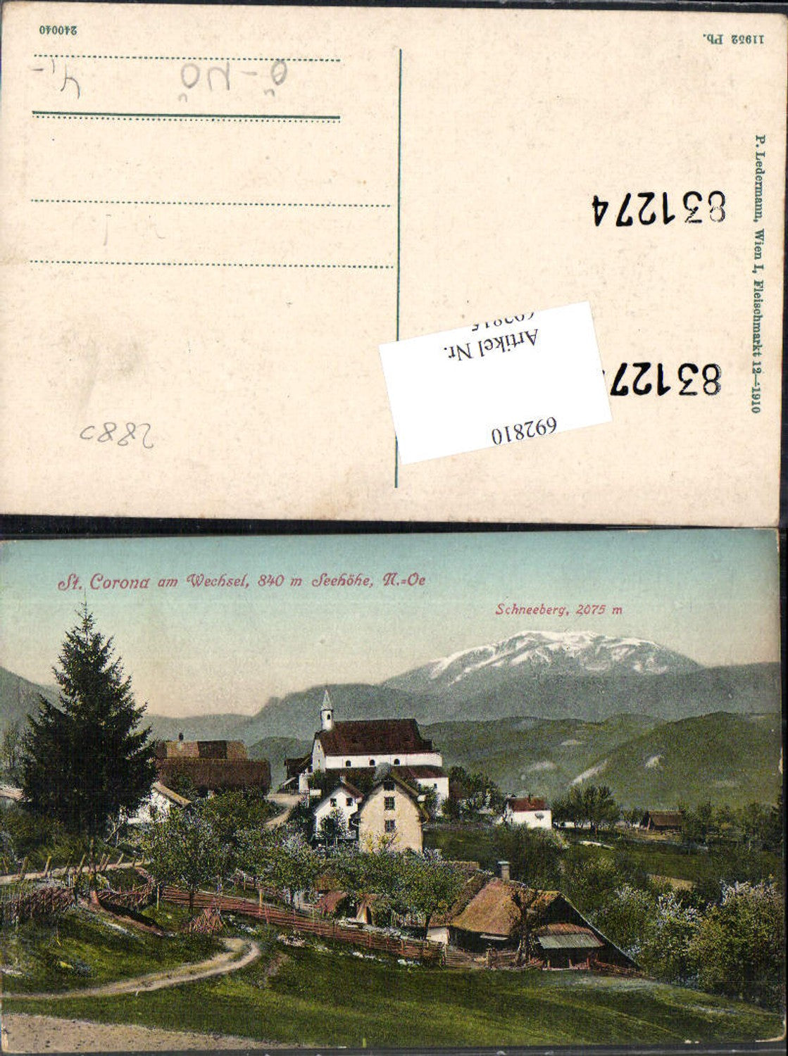 692810 St. Corona bei Kirchberg am Wechsel pub Ledermann 11952 Pb.