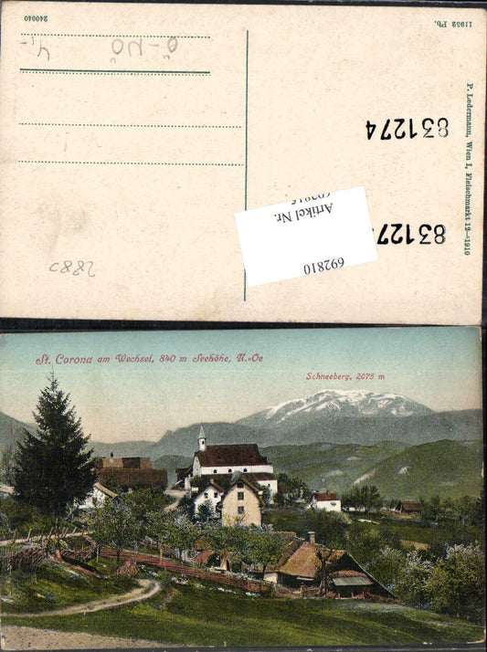 692810 St. Corona bei Kirchberg am Wechsel pub Ledermann 11952 Pb.