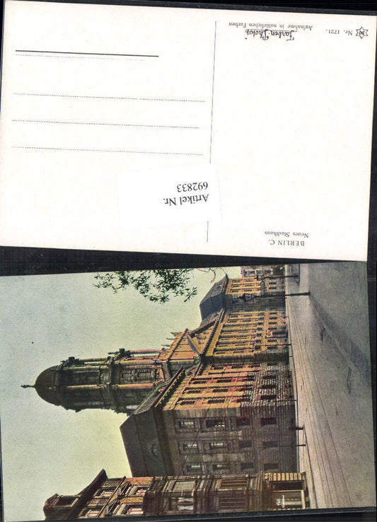 692833 Berlin Neues Rathaus