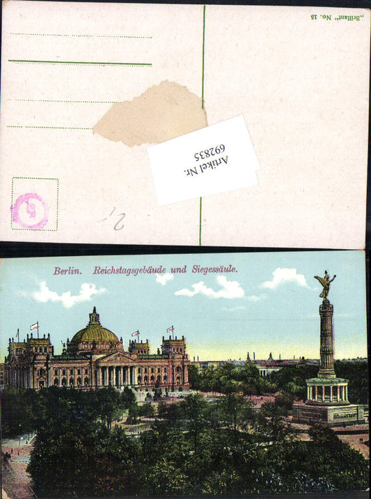 692835 Berlin Siegessäule Reichstag