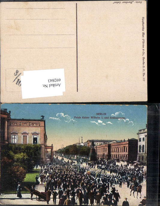 692843 Berlin Palais Kaiser Wilhelm Schlosswache