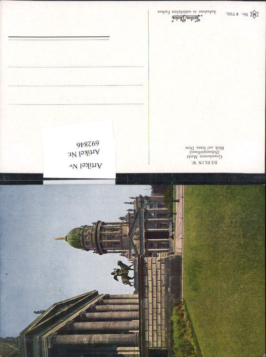 692846 Berlin Gensdarmen Markt Dom