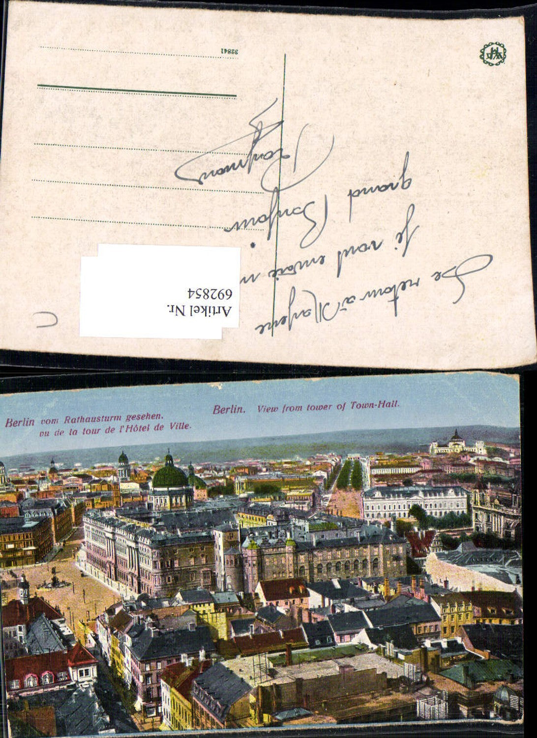 692854 Berlin vom Rathaus Turm