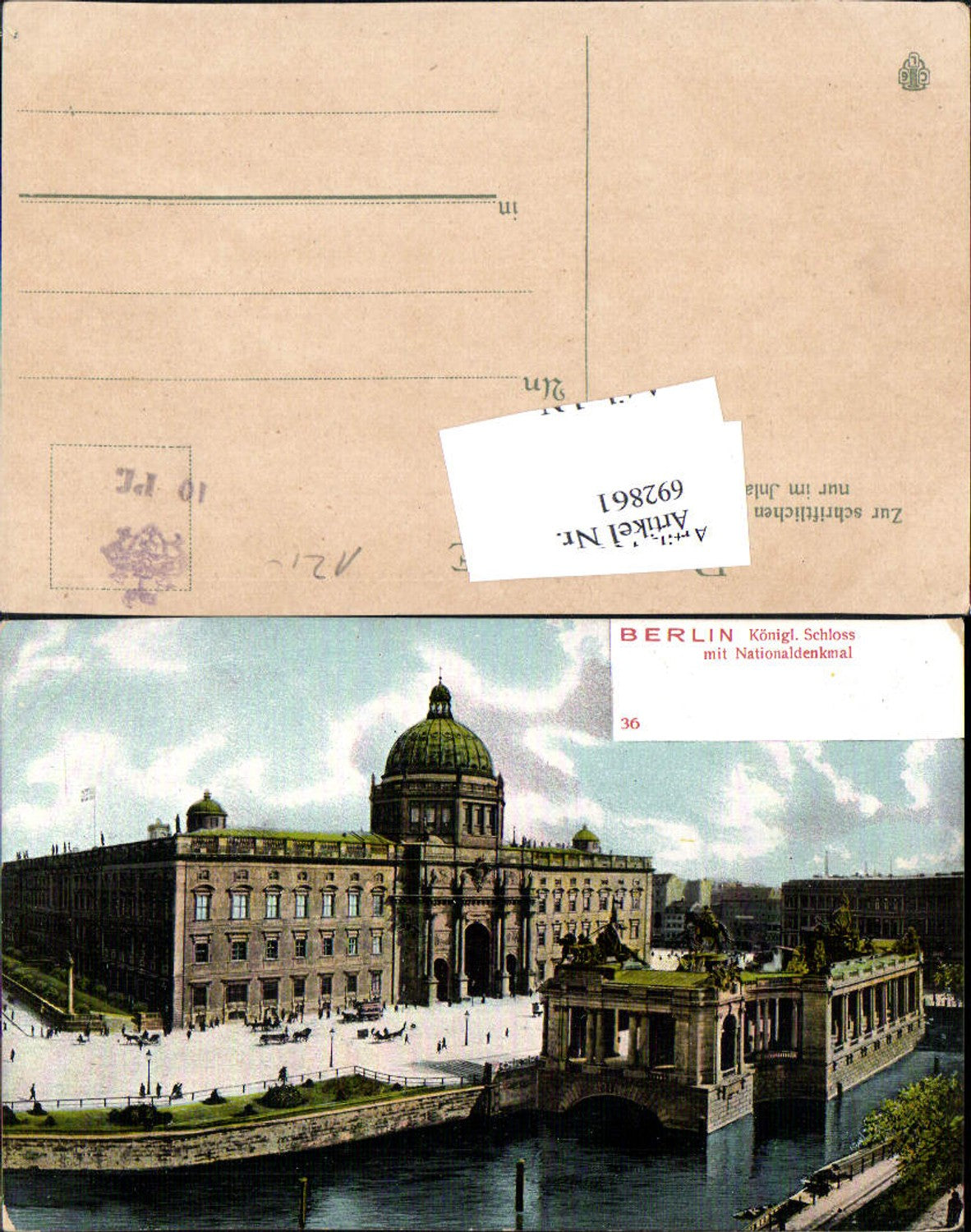 692861 Berlin Kgl. Schloss Nationaldenkmal