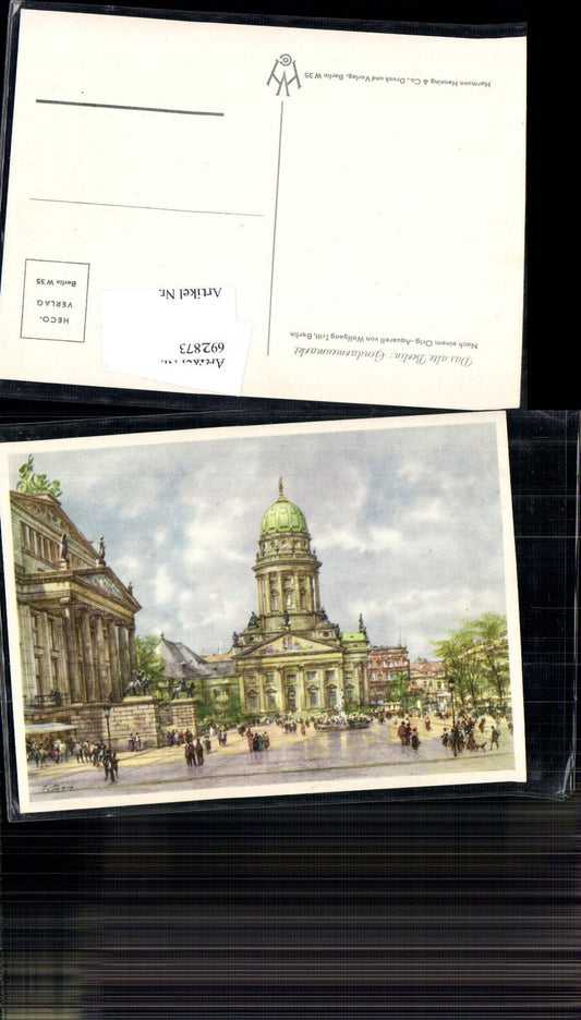 692873 Künstler AK Wolfgang Tritt Berlin Gendarmenmarkt