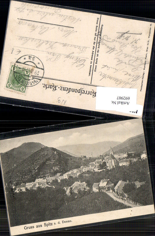 692907 Gruss aus Spitz an der Donau Wachau 1906