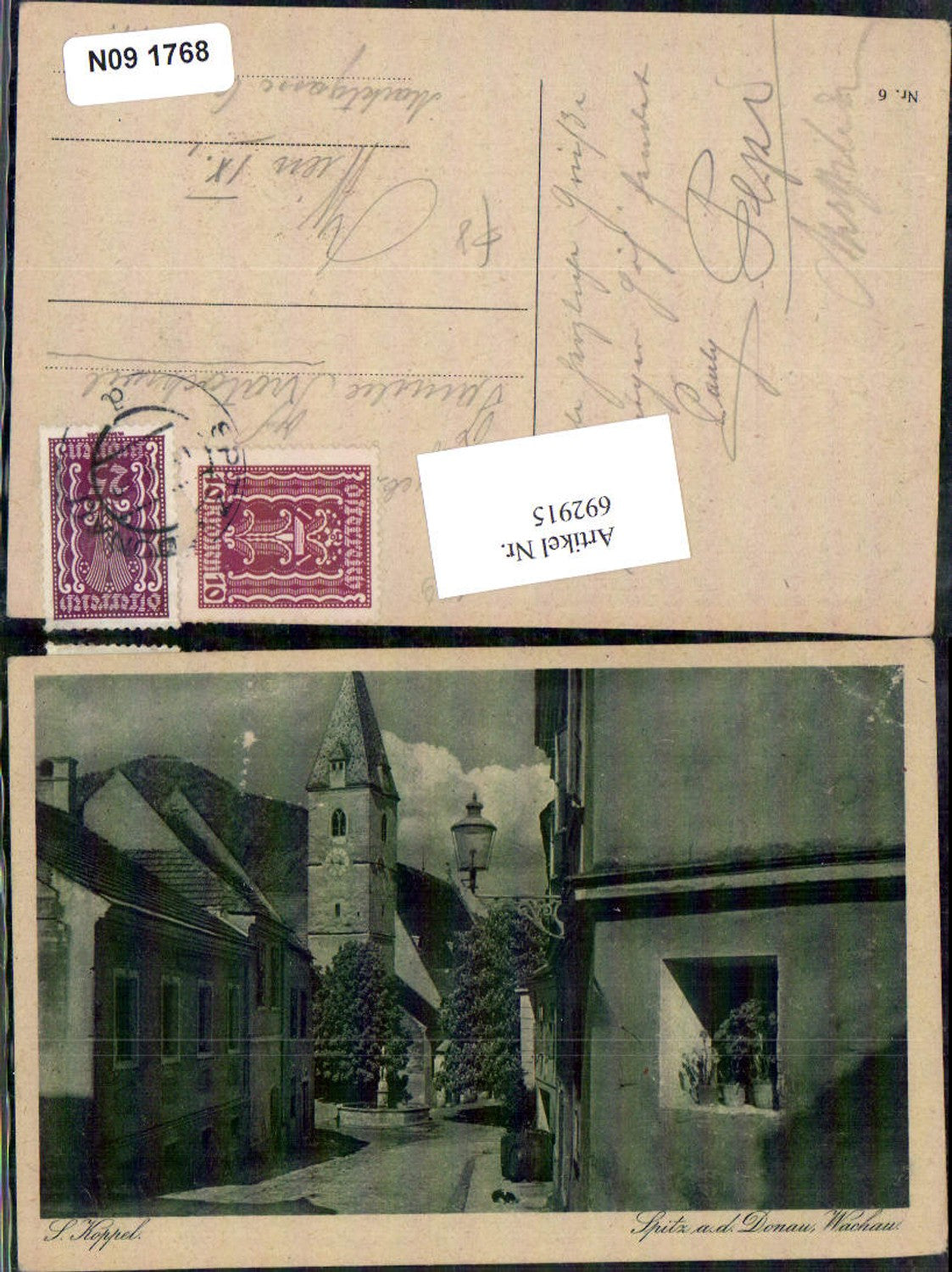 692915 S. Koppel Spitz an der Donau Wachau Straßenansicht