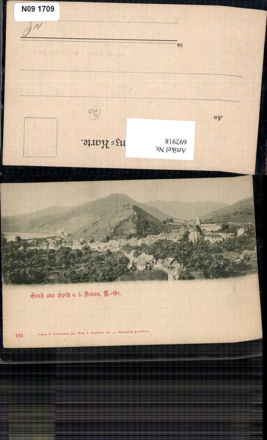 692918 Spitz an der Donau Wachau 1900 pub Ledermamm 783