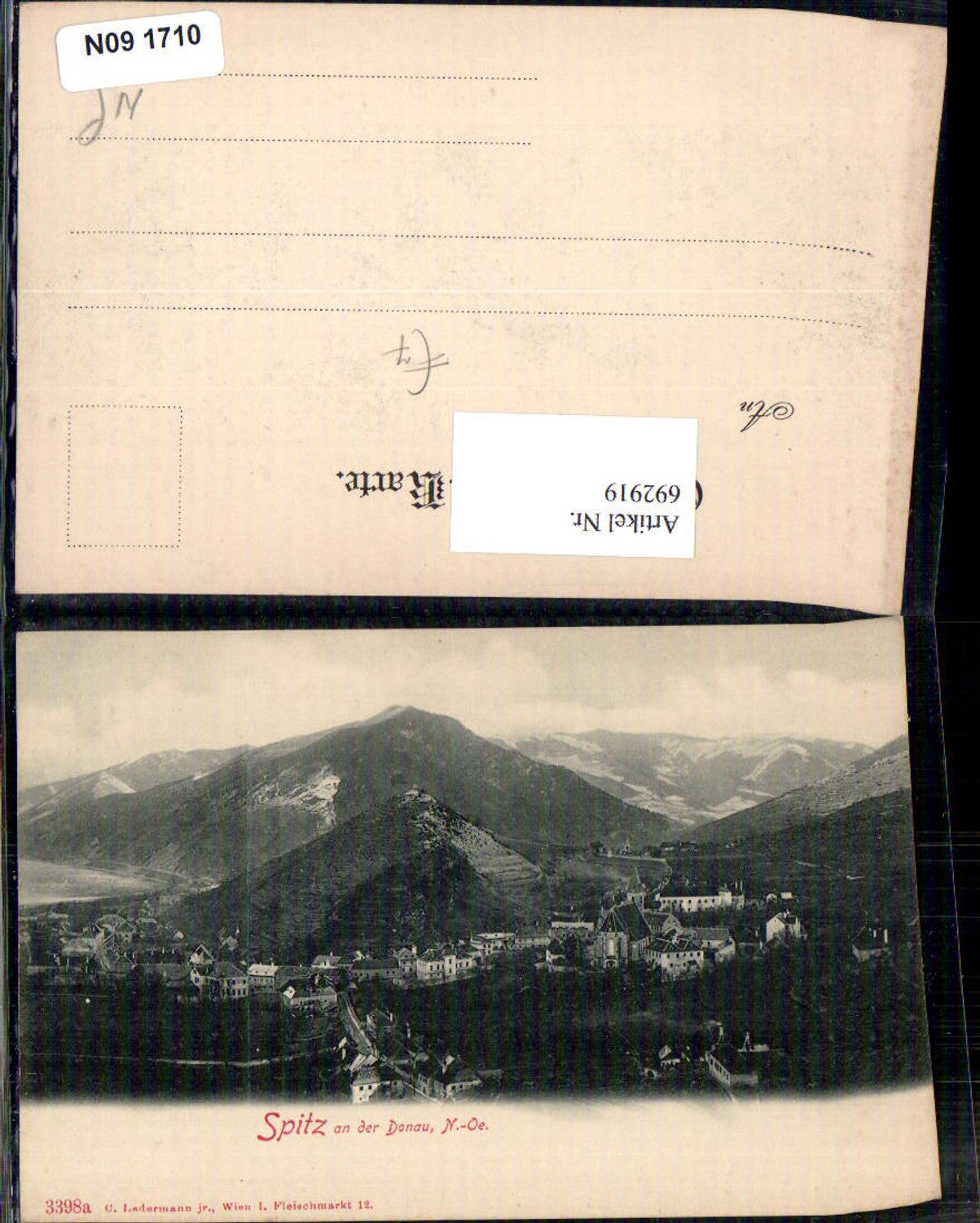 692919 Spitz an der Donau Wachau 1900 pub Ledermann 3398a