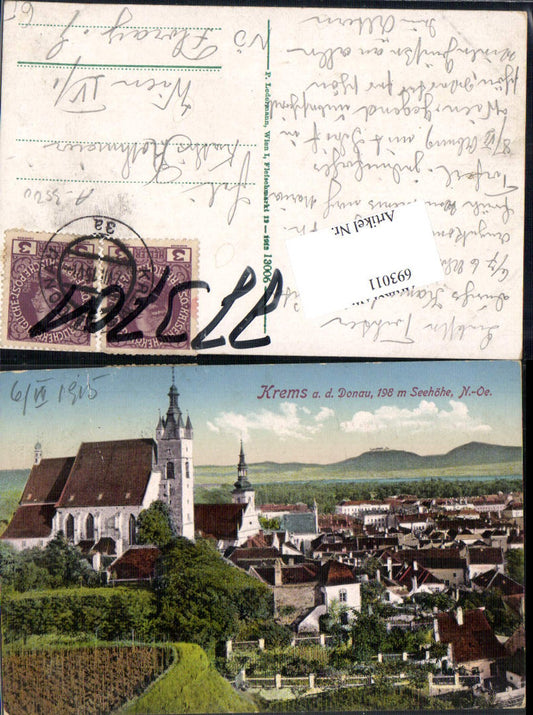 693011 tolle AK Krems an der Donau pub Ledermann 13006