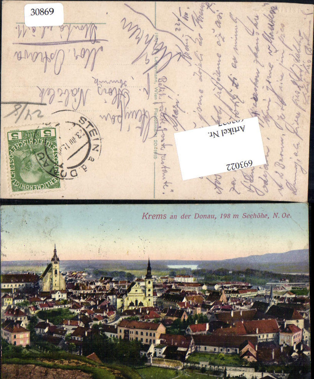 693022 tolle AK Krems an der Donau pub Ledermann 19014