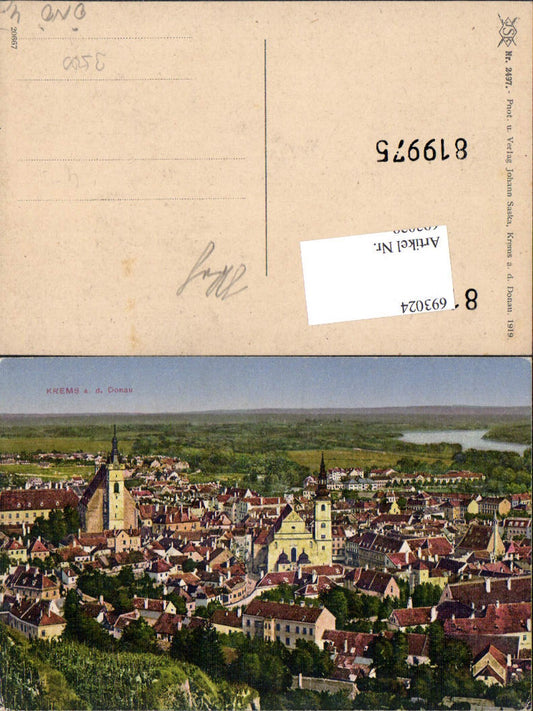 693024 tolle AK Krems an der Donau pub Johann Saska 2497