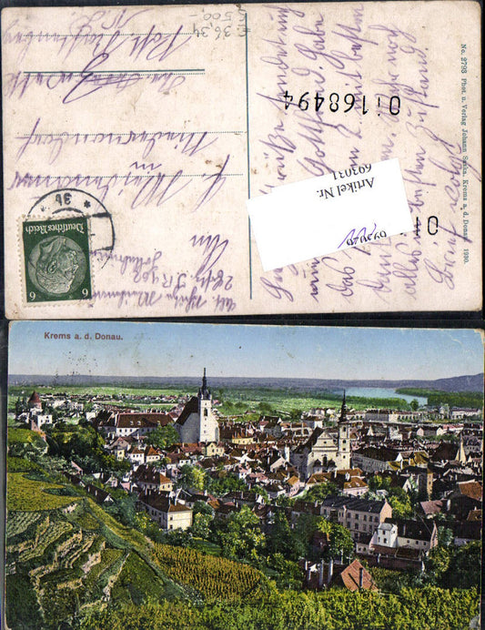 693031 Krems an der Donau pub Johann Saska 2793 gel. Niedernondorf rastenberg