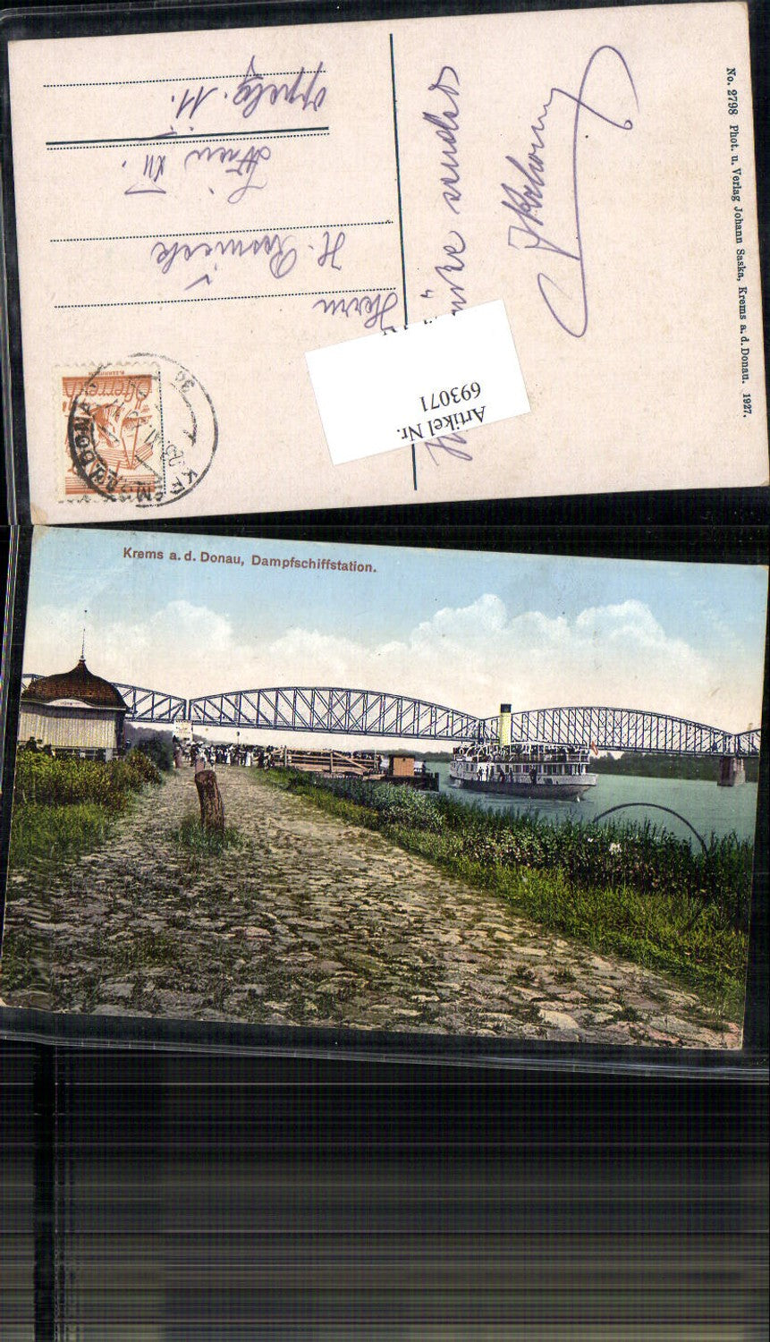 693071 Krems an der Donau Dampfschiffstation Dampfer Brücke pub Johan Saska 2798