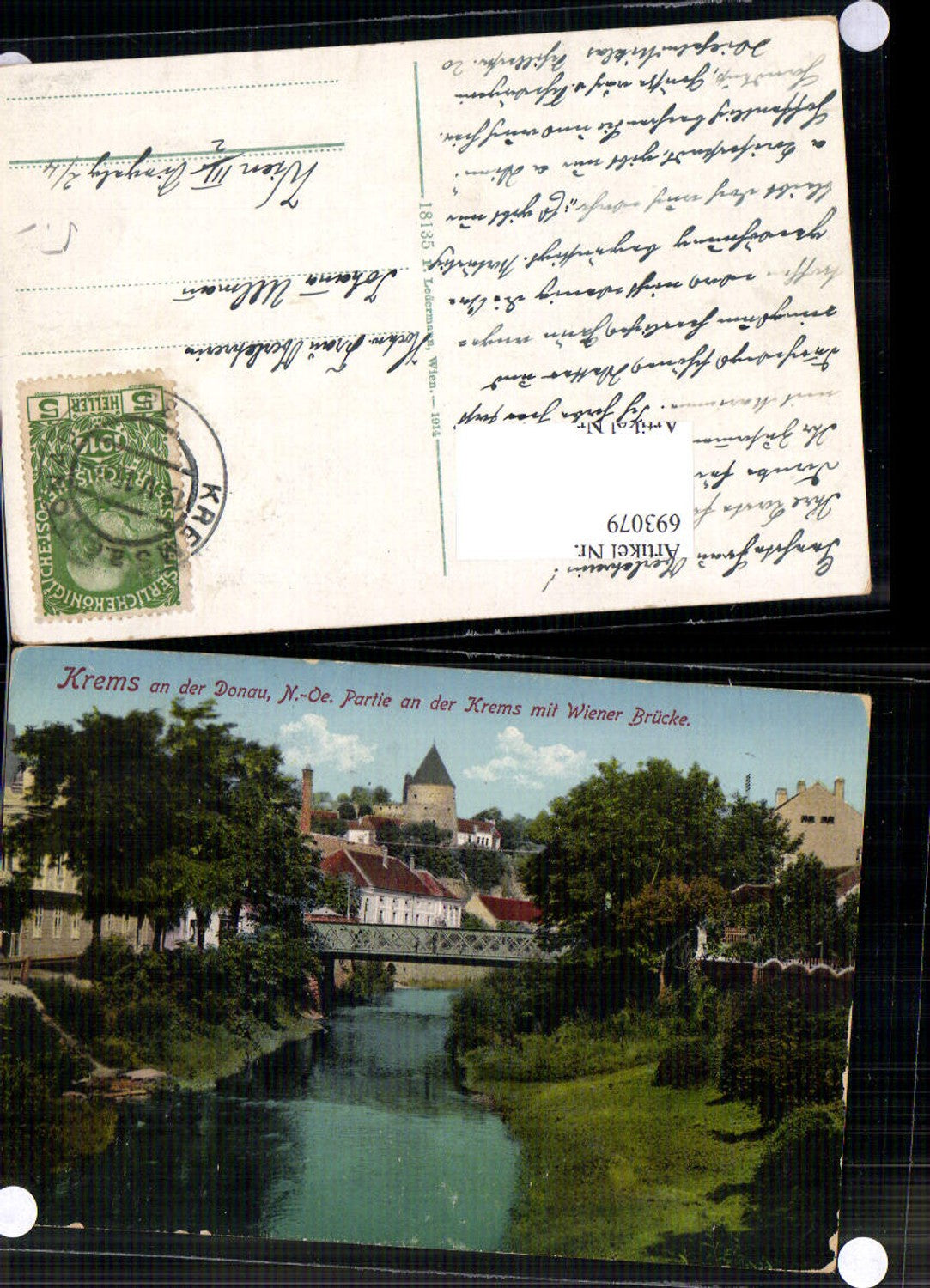 693079 Krems an der Donau Partie an der Krems Brücke