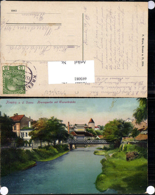 693081 Krems an der Donau Kremspartie pub F. Wurz