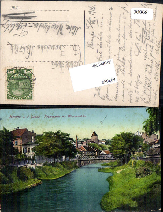 693089 Krems an der Donau Kremspartie gel Mährisch Weisskirchen