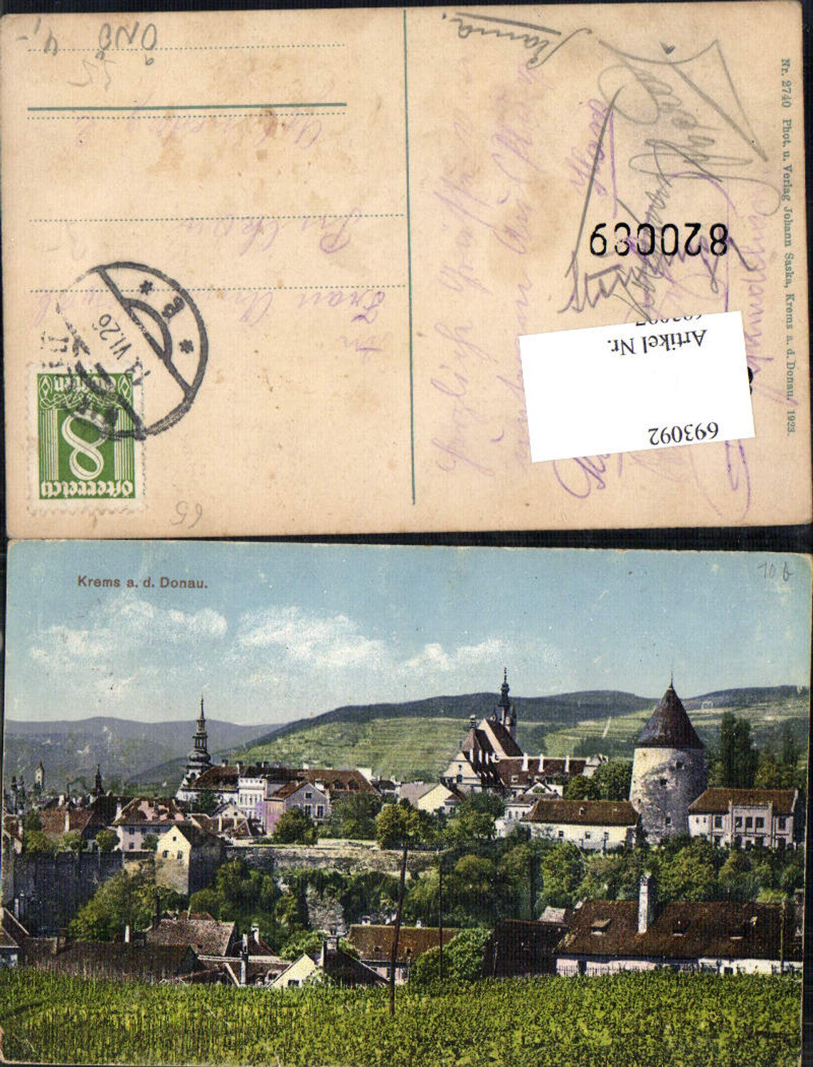 693092 Krems an der Donau pub Johan Saska 2740